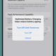You can turn off optimized battery charging for a day or indefinitely.
